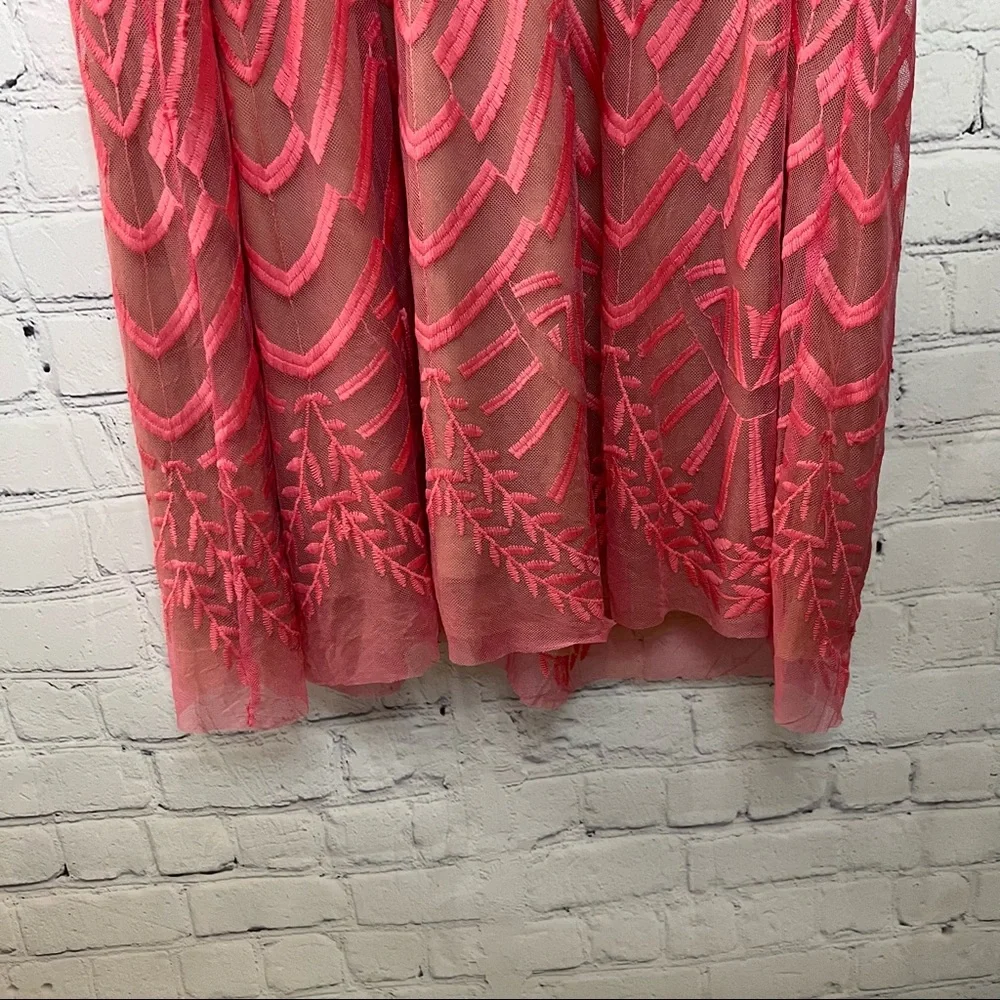 Rebel Wilson x Angels Embroidered Mesh Empire Waist Dress Confetti Size 1X NWT - Picture 10 of 13